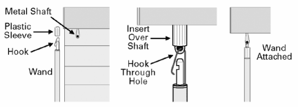 Montage-instructies voor houten blinds laste staap